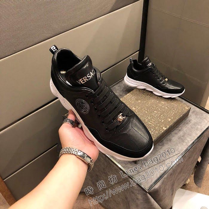 VERSACE男鞋 範思哲專櫃系列 奢華休閒型 進口牛皮 男板鞋  jpx1199
